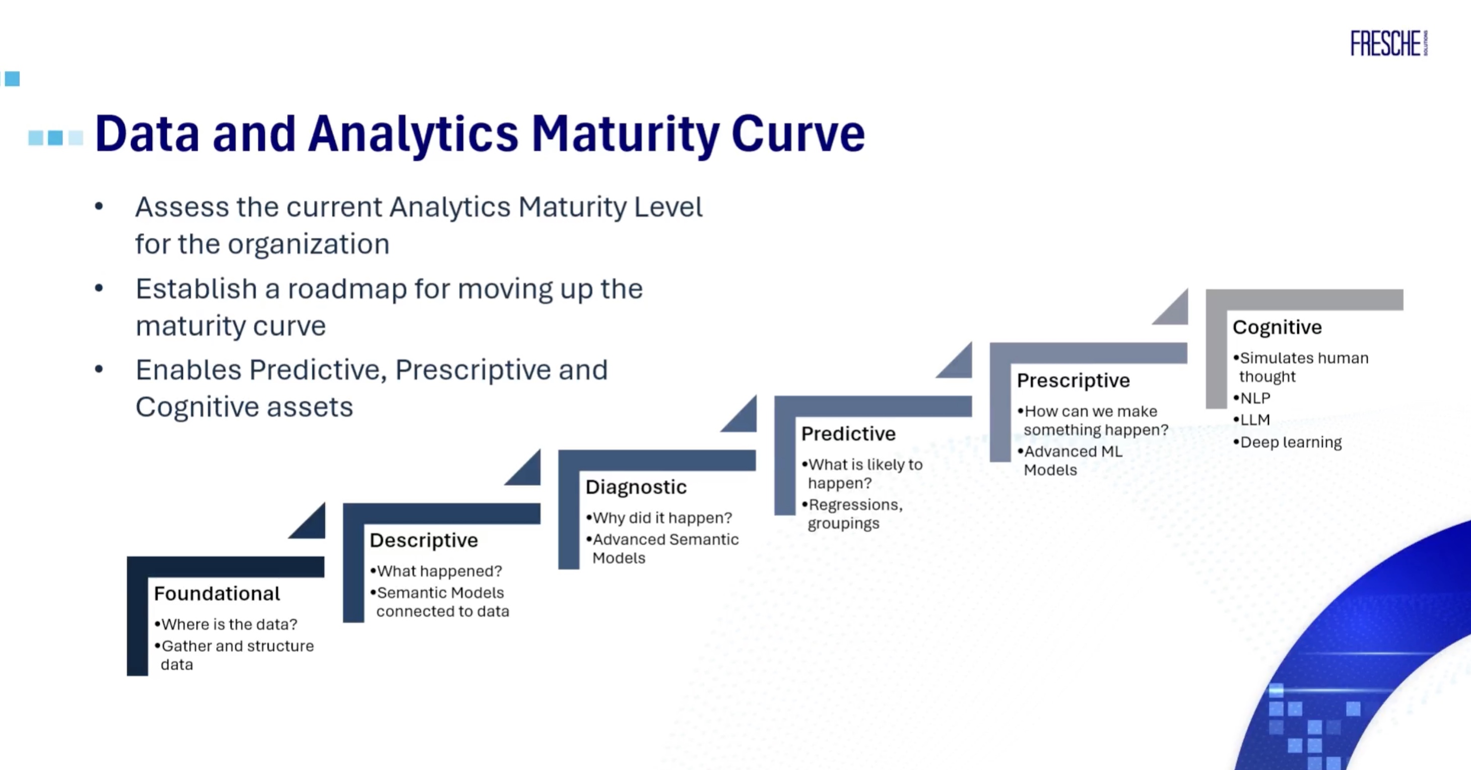 Fresche Data & Analytics Maturity Curve